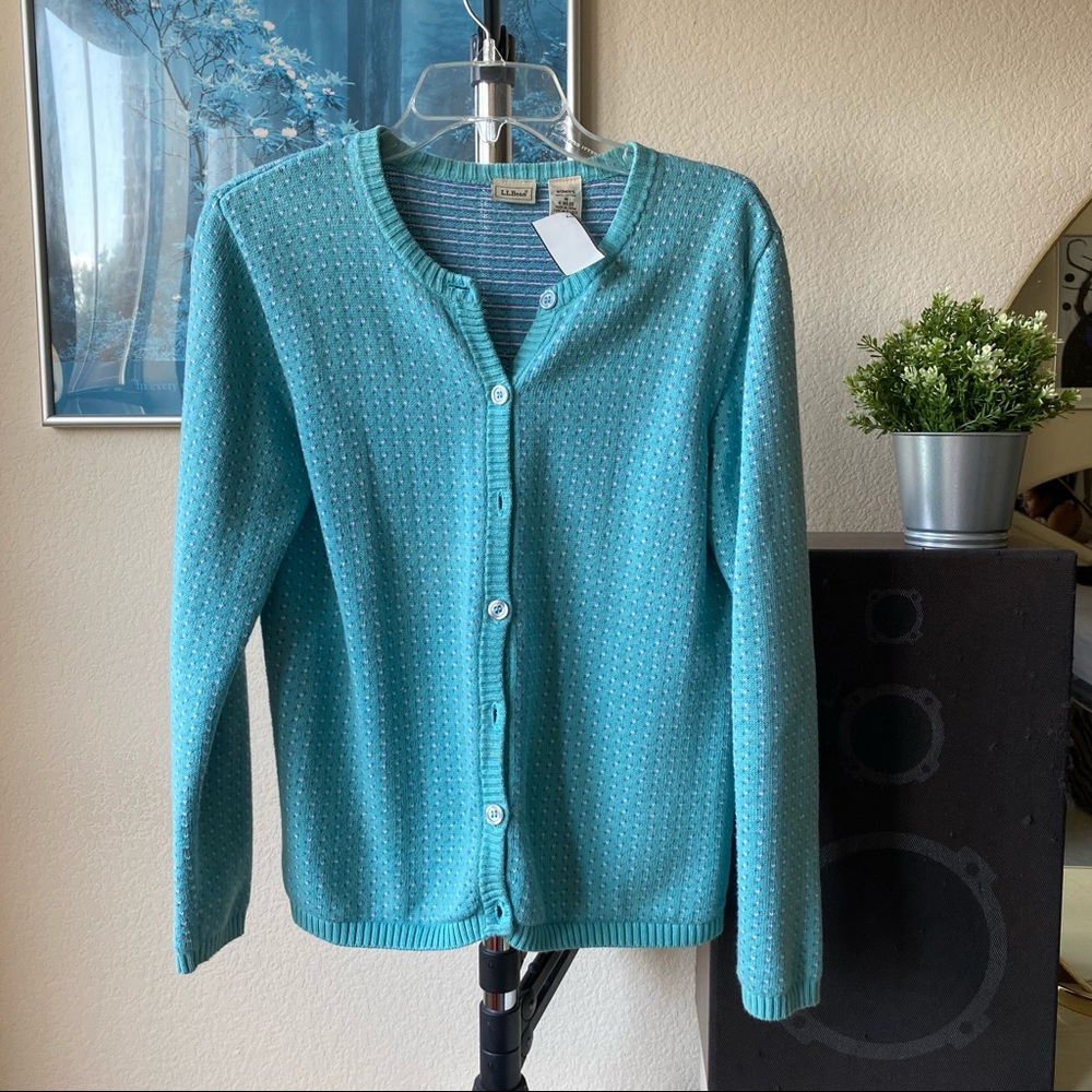 Vintage blue LL Bean cardigan